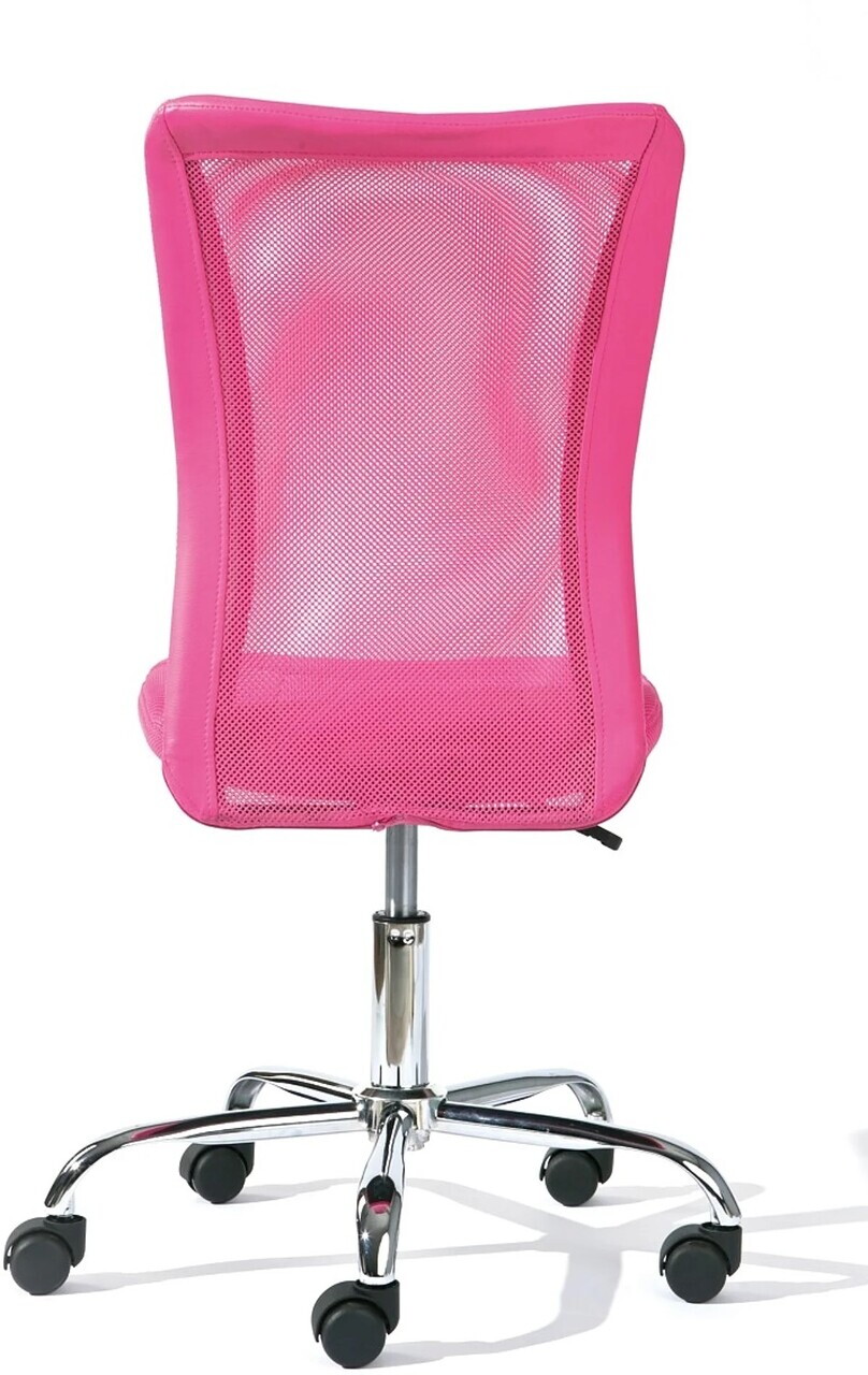 Scaun de birou pentru copii Bonnie, Inter Link, 43x42x88-98 cm, rotativ, metal/poliuretan, roz - view 4