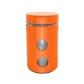 Recipient cu capac Muhler, MR-1406, sticla/inox, 1050 ml, portocaliu