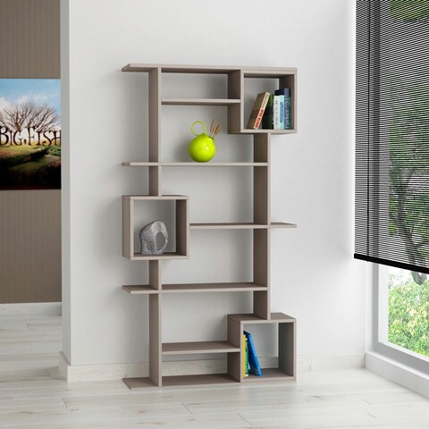 Corp biblioteca, Decortie, Soto, 92x173x28 cm, Mocha Decortie