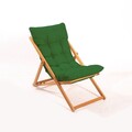 Scaun de gradina, Meya Dekor, My006, 59x90x44 cm, Lemn de fag, Verde / Natural