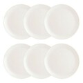 Set 6 farfurii intinse, Luminarc, Diwali, Ø 27 cm, sticla, alb