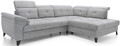 Coltar extensibil dreapta 5 locuri ELTAP, RT-04AU, Inferne, 297x210x107 cm, lemn/poliester, gri deschis