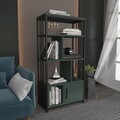 Corp biblioteca, Zena Home, Valero, 60x120x29.6 cm, PAL, Negru/Verde