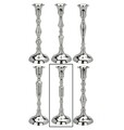 Suport lumanare Classic Shape v5, Excellent Houseware, 20 cm, aluminiu, argintiu