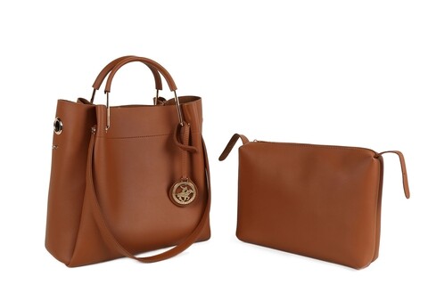 Geanta Beverly Hills Polo Club, 396, piele ecologica, maro