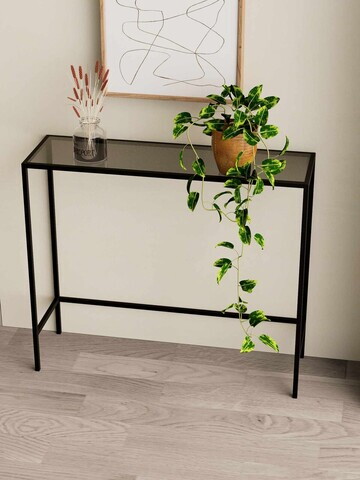 Bufet, Hanah Home, Lisa, 80x85x30 cm, Negru / Fume