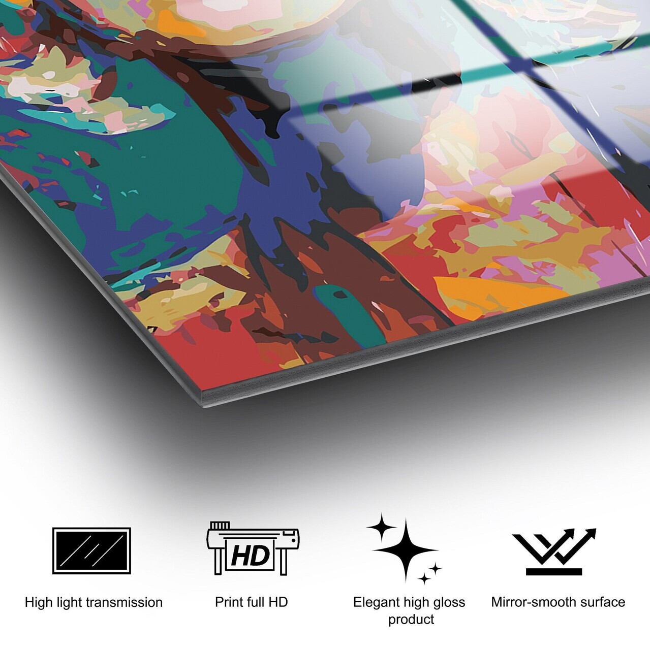 Tablou decorativ, UV-793 70 x 100, 70 x 100 cm, Multicolor — imaginea 9