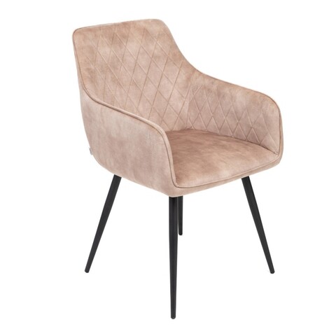 Scaun Satori, Homla, 62x58x79 cm, poliester/metal/MDF, bej