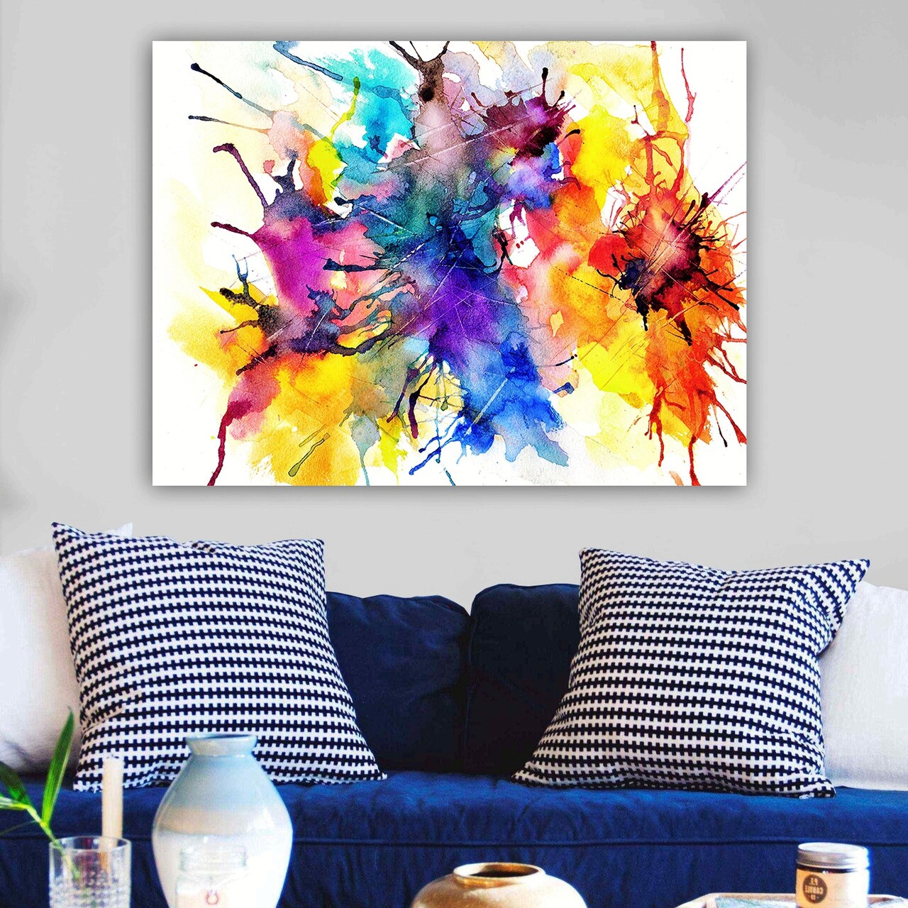 Tablou decorativ 298101569_70100 Cadru: 100% LEMN (grosime: 3 cm) Multicolor