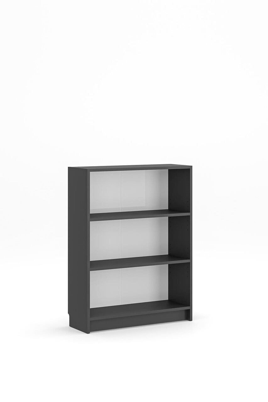Corp biblioteca, Hanah Home, Bili3 80, 80x105x28 cm, Antracit — imaginea 3