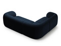 Coltar stanga 4 locuri, Kate, Micadoni, 252x220x76 cm, catifea, albastru regal