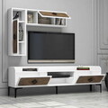 Set mobilier living, Hommy Craft, Samba, Alb/Maro
