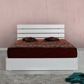Pat dublu, Comforty, Fuga 150, 155x100x205 cm, PAL, Alb