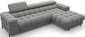 Coltar extensibil dreapta 3 locuri ELTAP, RT-06SO, Felro, 285x181x93 cm, lemn/poliester, gri inchis