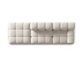 Canapea modulara 4 locuri cotiera stanga, Bellis-51, Micadoni Home, 282x94x70 cm, catifea, bej inchis