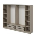 Dulap pentru haine, Hanah Home, Nisa, 270x210x52 cm, Gresie