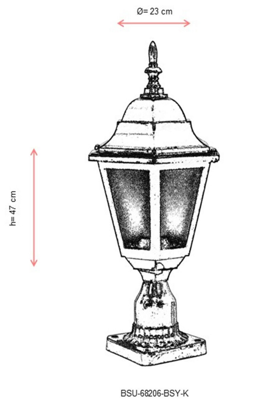 Lampa de exterior, Avonni, 685AVN1351, Plastic ABS, Negru