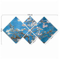 Set 4 tablouri decorative, 4MDF277775, MDF, Imprimat UV, Multicolor