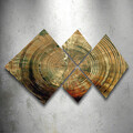 Set 4 tablouri decorative, 4MDF428596315, MDF, Imprimat UV, Multicolor