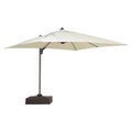 Umbrela cu brat lateral, Jupiter, L.300 l.300 cm, aluminiu, natur/gri