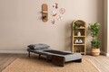 Canapea extensibilă cu 1 loc, Futon, 859FTN2337, Metal , Gri deschis