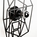 Lampa de perete, Shadow, 609 - A, E27, 100 W, metal/MDF, negru