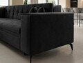 Coltar extensibil stanga 4 locuri ELTAP, Sol-21, Solange, 292x196x84 cm, lemn/poliester, gri inchis