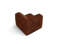 Modul pentru canapea, 1 loc, Martina-212, Micadoni Home, 100x100x75 cm, velur, caramiziu