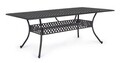 Masa de gradina Ivrea, Bizzotto, 213 x 107 x 73 cm, aluminiu turnat, gri carbune