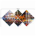 Set 4 tablouri decorative, 4MDF75628300, MDF, Imprimat UV, Multicolor