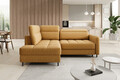Coltar extensibil stanga 3 locuri ELTAP, LT-45MAN, Barea, 208x160x100 cm, lemn/poliester, mustar