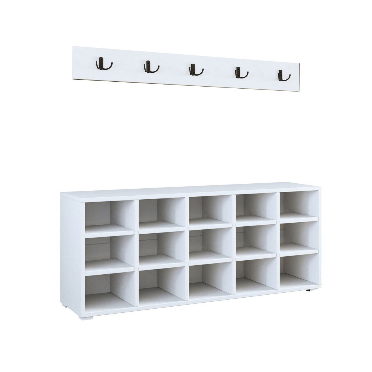 Pantofar, Hanah Home, Talu, 120x51.6x29.6 cm, PAL, Alb — imaginea 4