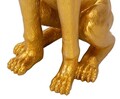 Statueta / figurina decorativa cu tava Dog Pit, Mauro Ferretti, 27x51x74 cm, polirasina/metal, auriu