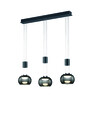 Lustra Madison, TRIO, 87x16x150 cm, 8W, 3x SMD, aluminiu, negru mat