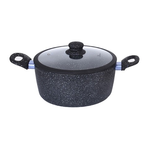 Cratita cu capac Luigi Ferrero, Milano FR-2060M, Ø 20 cm/2.4 L, aluminiu forjat/invelis marmura