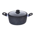 Cratita cu capac Luigi Ferrero, Milano FR-2060M, Ø 20 cm/2.4 L, aluminiu forjat/invelis marmura