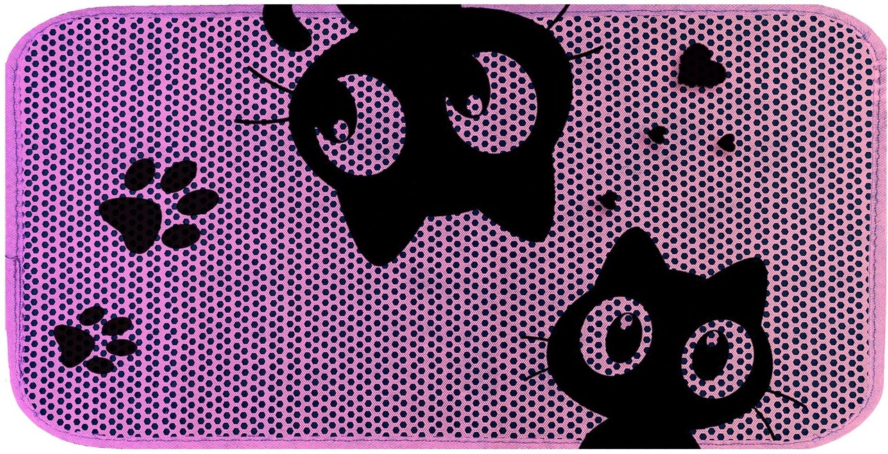 Covoras litiera pentru colectarea granulelor de nisip, Paws &amp; Whiskers, Cat Lıtter Mat 7, Multicolor - view 2