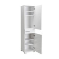 Dulap multifunctional Chad, Pakoworld, 45x40x188 cm, PAL melaminat, alb lucios