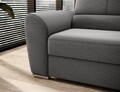 Coltar extensibil dreapta 3 locuri ELTAP, RT-05GO, Siber, 270x186x93 cm, lemn/poliester, gri