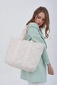 Geanta shopper, Madamra, 21KT12-002 - Cream, textil, crem
