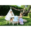 Set masa si scaun pentru copii, Bambini, Bunny Two Chair Set, Alb
