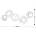 Decoratiune de perete, Sensuale, Metal, 100 x 50 cm, Multicolor