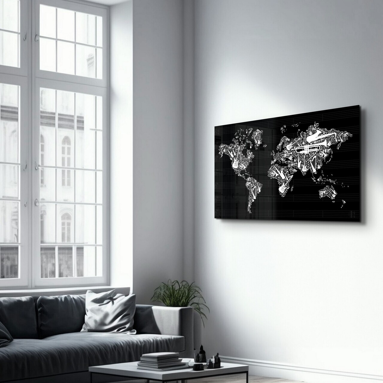 Tablou decorativ, CAM-3024, Dimensiune: 35 x 55 cm, Multicolor — imaginea 4