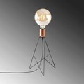 Lampa de masa, Sheen, 521SHN2225, Fier, Negru/Cupru