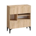 Bufet Krista, Elegance, 100x35x125 cm, maro