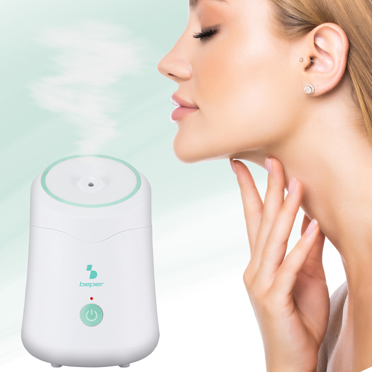 Sauna faciala Beper, 11.5x17 cm, 220 W, plastic, alb - view 3