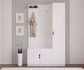 Cuier de perete, Rabi, Rb-159, 120x200x35 cm, Alb mat