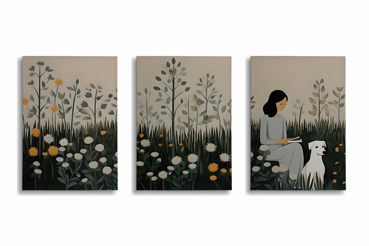 Set 3 tablouri decorative, UDC14, Canvas imprimat, Multicolor - view 3