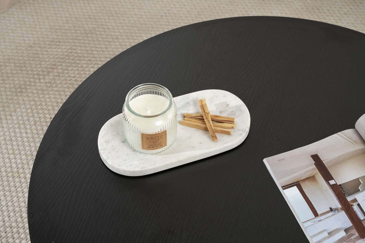 Masuta de cafea, Hanah Home, Soleil, 90x40x90 cm, Negru - imagine 5