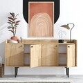 Consola, Emerald, Navi, 150 x 80 x 40 cm, pal melaminat, stejar